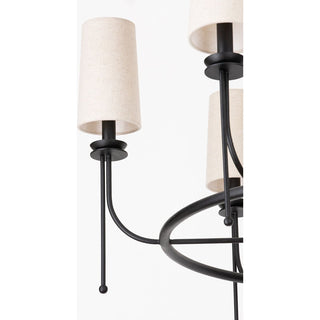 Aurora Lustre en Laiton et Tissu Style Industriel Vintage