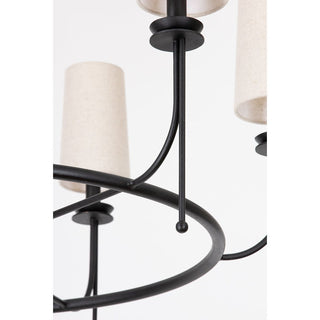 Aurora Lustre en Laiton et Tissu Style Industriel Vintage
