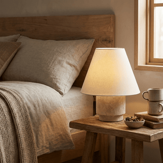 Caldera Travertine Table Lamp-Neutral Decor