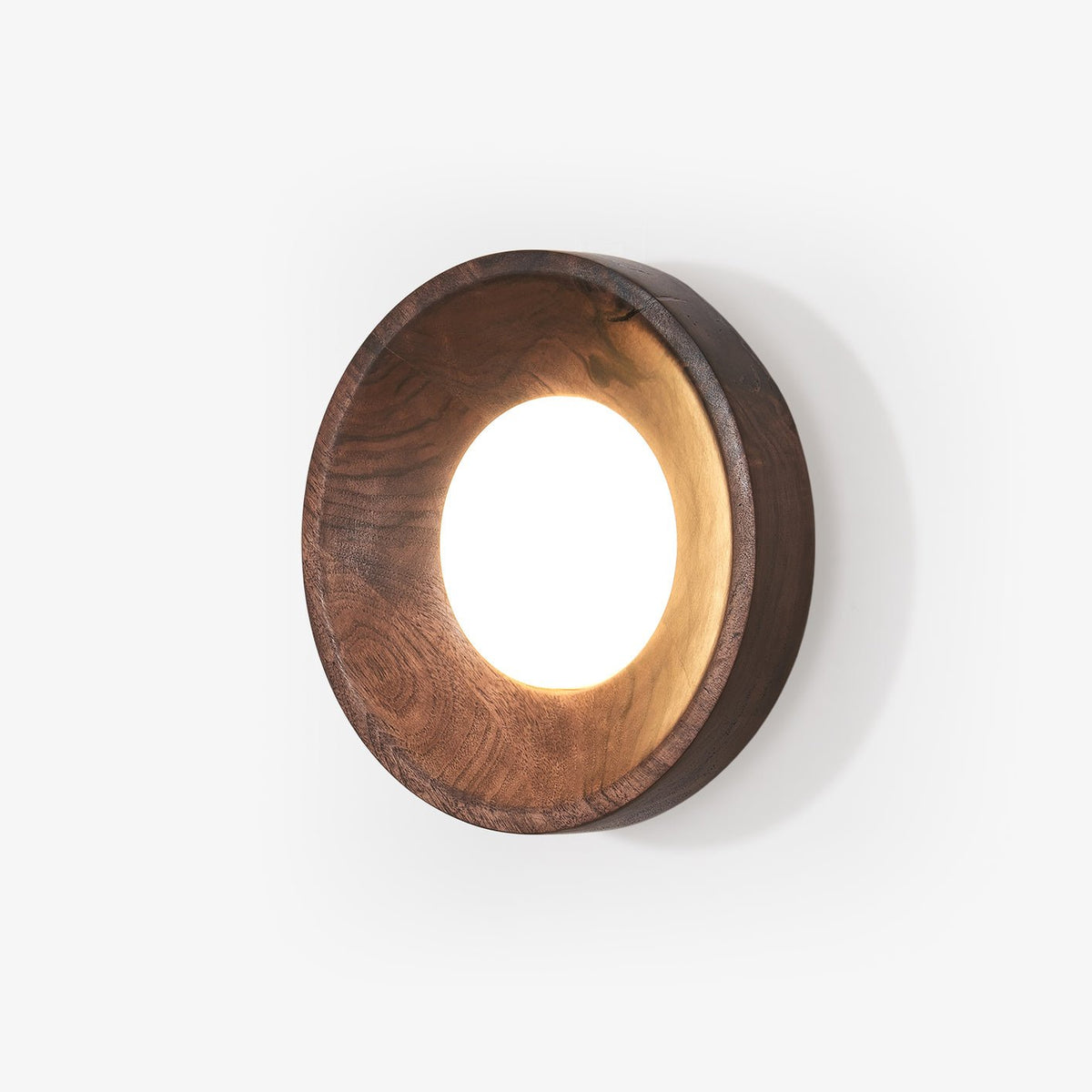 Seliana Lampe Murale Bois de Noyer Acrylique