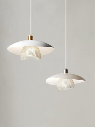 Floyd Lampe Suspendue en Métal Blanc Style Minimaliste Moderne Dynam