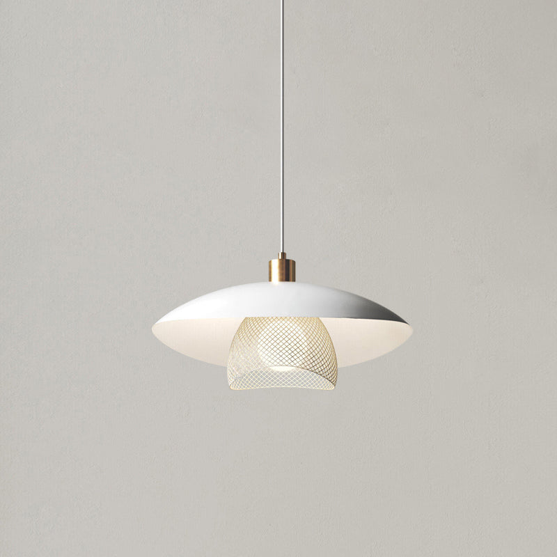 Floyd Lampe Suspendue en Métal Blanc Style Minimaliste Moderne Dynam