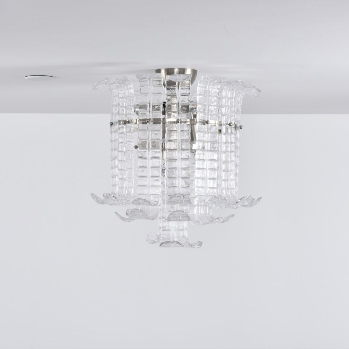 Claria Lampe de Plafond en Verre de Murano Clair