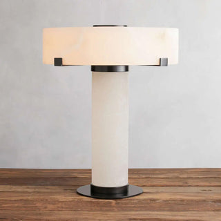 Calix Alabaster Table Lamp-Neutral Decor