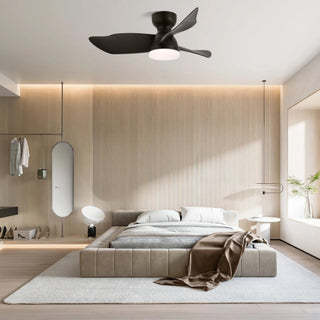 Plafonnier Ventilateur Mirella Argent et Bois
