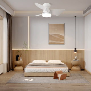 Plafonnier Ventilateur Mirella Argent et Bois