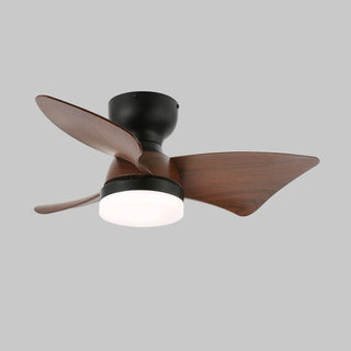 Plafonnier Ventilateur Mirella Argent et Bois