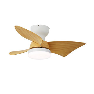 Plafonnier Ventilateur Mirella Argent et Bois