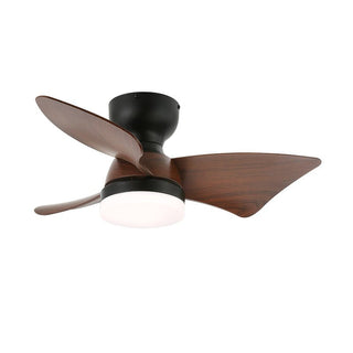 Plafonnier Ventilateur Mirella Argent et Bois