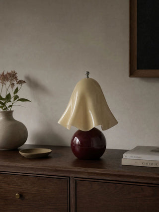 Velara Glass Table Lamp-Neutral Decor