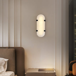 Lunaris Applique Murale Ovale Minimaliste en Albâtre