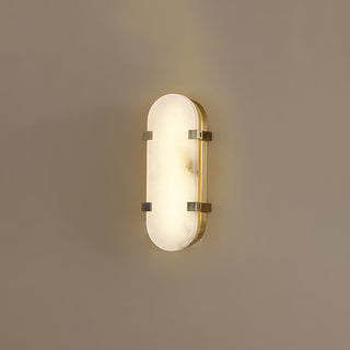 Lunaris Applique Murale Ovale Minimaliste en Albâtre