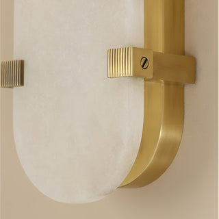 Lunaris Applique Murale Ovale Minimaliste en Albâtre