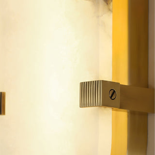 Lunaris Applique Murale Ovale Minimaliste en Albâtre