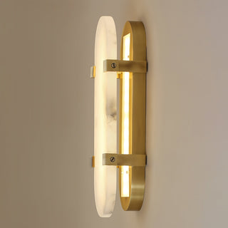 Lunaris Applique Murale Ovale Minimaliste en Albâtre