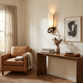 Calla Glass Wall Sconce-Neutral Decor