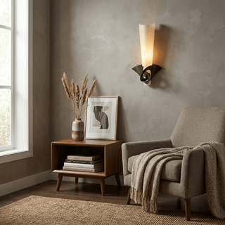 Calla Glass Wall Sconce-Neutral Decor