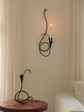 Calla Lily Candle Holder-Neutral Decor