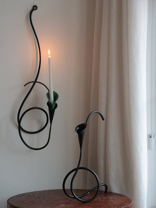 Calla Lily Candle Holder-Neutral Decor