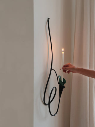 Calla Lily Candle Holder-Neutral Decor