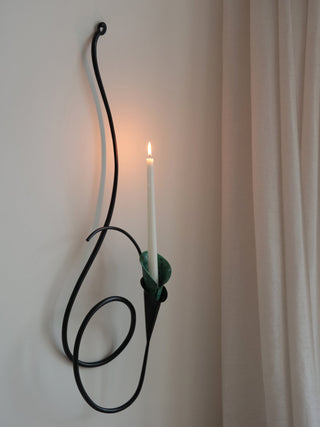 Calla Lily Candle Holder-Neutral Decor
