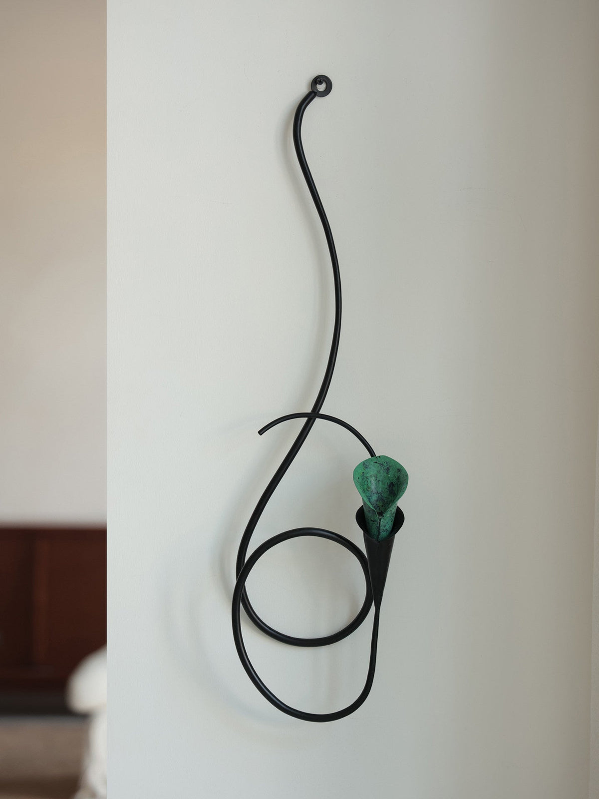 Calla Lily Candle Holder-Neutral Decor