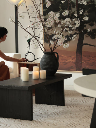 Calla Lily Candle Holder-Neutral Decor