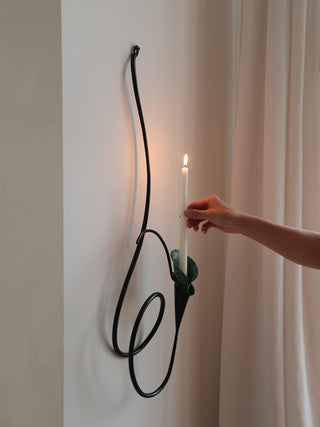 Calla Lily Candle Holder-Neutral Decor