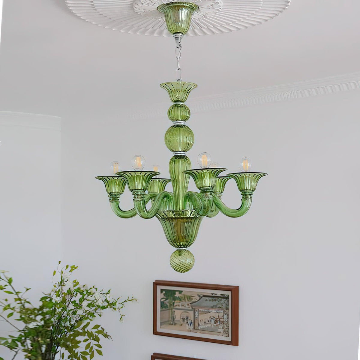 Wileya Lustre Murano Glass Exotic