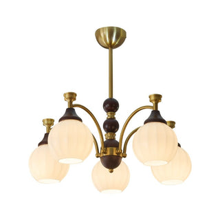 Illoros Lustre en Bois Élégance Traditionnelle