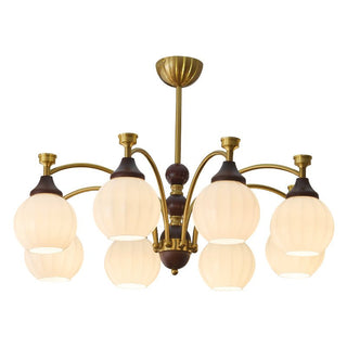 Illoros Lustre en Bois Élégance Traditionnelle