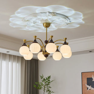 Illoros Lustre en Bois Élégance Traditionnelle