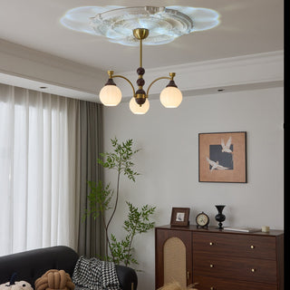 Illoros Lustre en Bois Élégance Traditionnelle