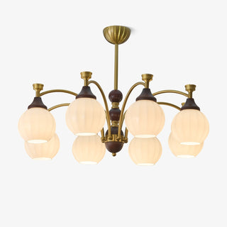 Illoros Lustre en Bois Élégance Traditionnelle