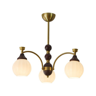 Illoros Lustre en Bois Élégance Traditionnelle