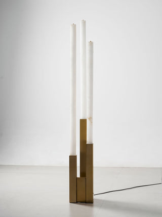 Callisto Alabaster Floor Lamp-Neutral Decor