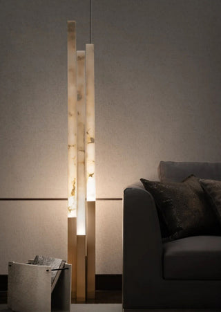 Callisto Alabaster Floor Lamp-Neutral Decor