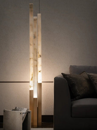 Callisto Alabaster Floor Lamp-Neutral Decor