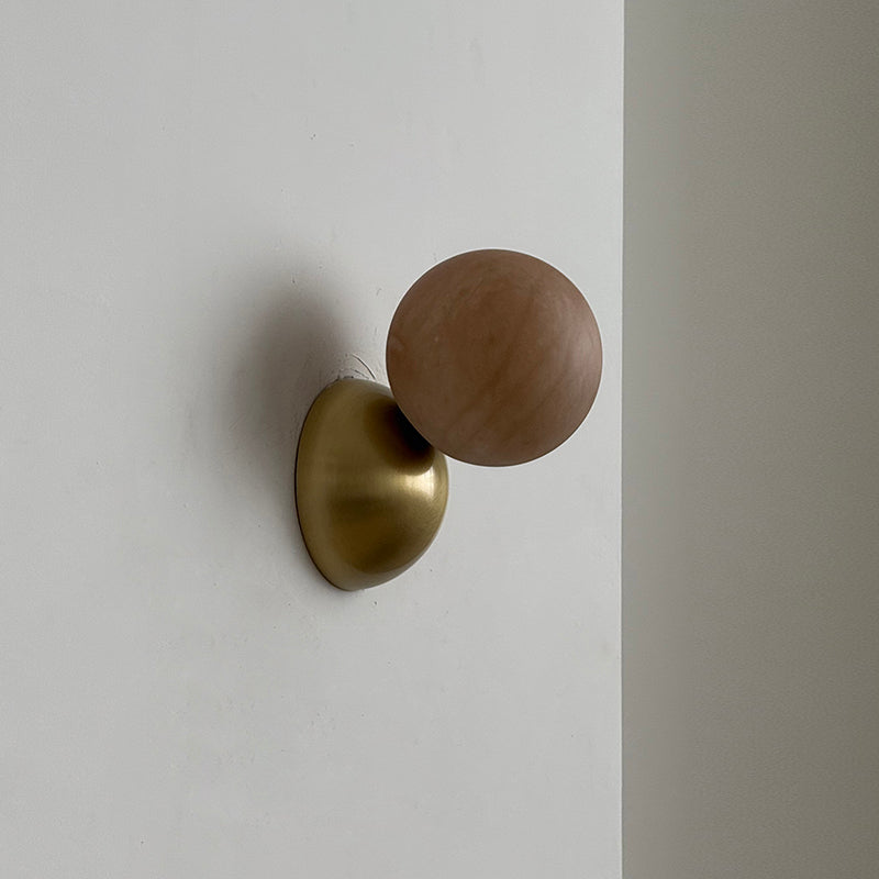 Arca Lampe Murale en Marbre et Métal Style Minimaliste Moderne Eclipse