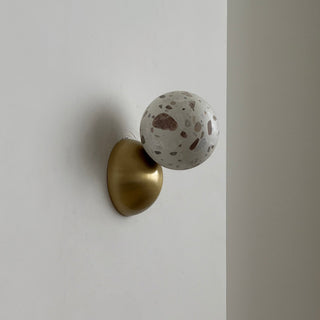 Arca Lampe Murale en Marbre et Métal Style Minimaliste Moderne Eclipse