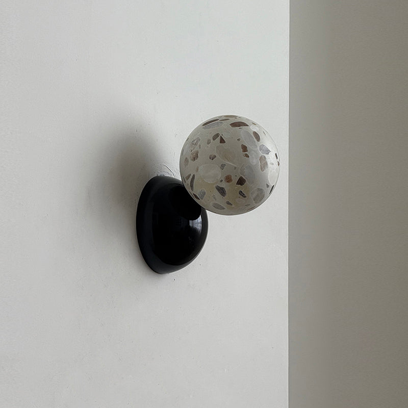 Arca Lampe Murale en Marbre et Métal Style Minimaliste Moderne Eclipse
