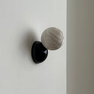 Arca Lampe Murale en Marbre et Métal Style Minimaliste Moderne Eclipse
