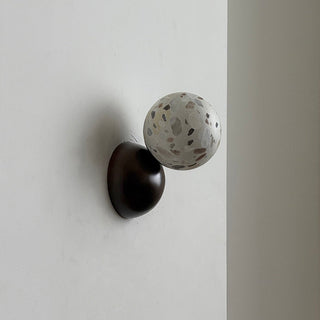 Arca Lampe Murale en Marbre et Métal Style Minimaliste Moderne Eclipse