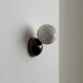 Arca Lampe Murale en Marbre et Métal Style Minimaliste Moderne Eclipse