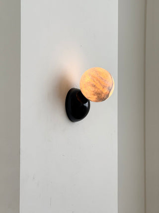 Arca Lampe Murale en Marbre et Métal Style Minimaliste Moderne Eclipse