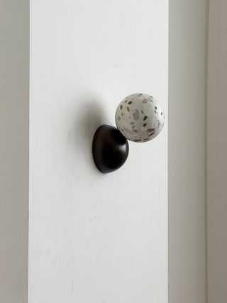 Arca Lampe Murale en Marbre et Métal Style Minimaliste Moderne Eclipse