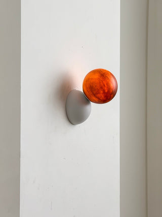 Arca Lampe Murale en Marbre et Métal Style Minimaliste Moderne Eclipse