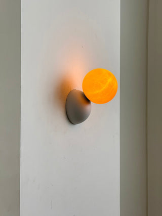Arca Lampe Murale en Marbre et Métal Style Minimaliste Moderne Eclipse