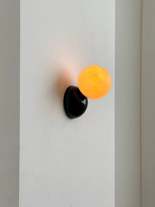 Arca Lampe Murale en Marbre et Métal Style Minimaliste Moderne Eclipse