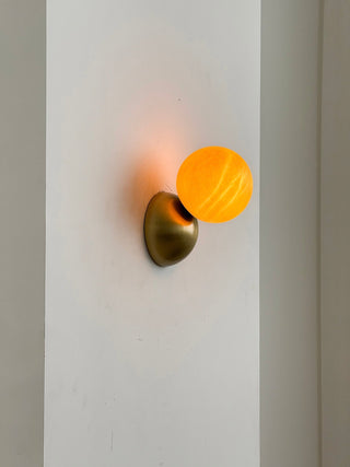 Arca Lampe Murale en Marbre et Métal Style Minimaliste Moderne Eclipse